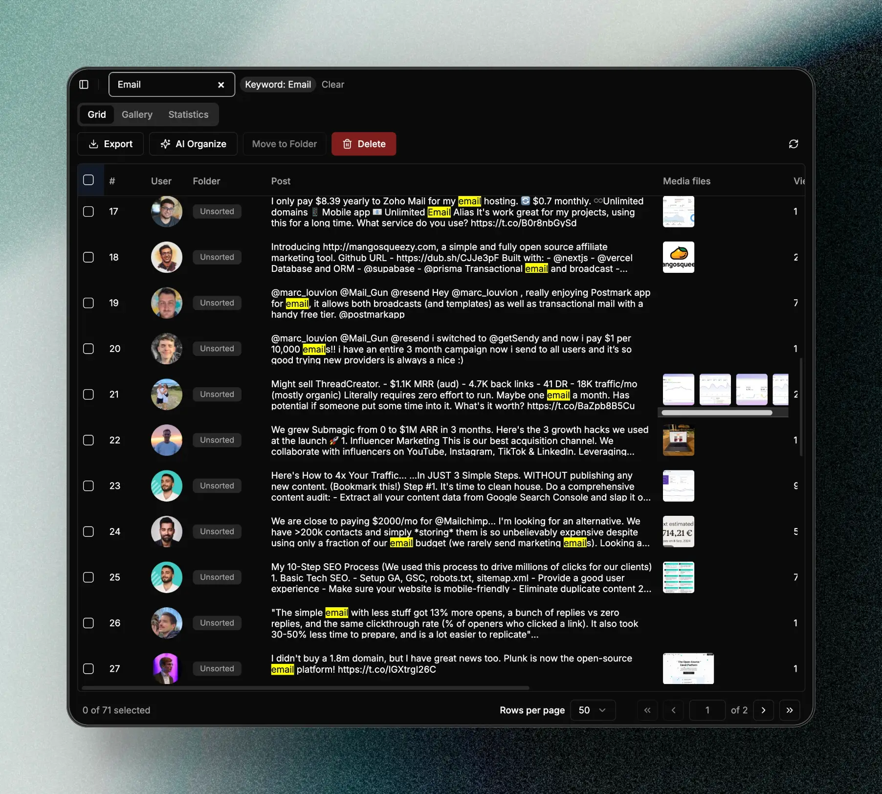 Search Twitter Bookmarks with Instant Results